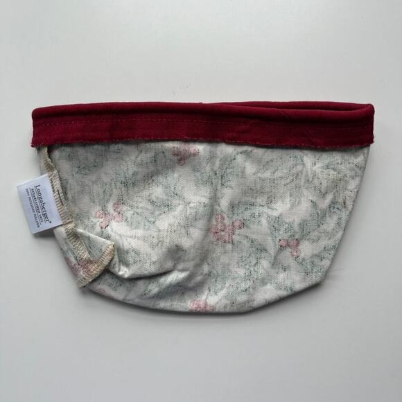 Longaberger 2004 Holiday Helper Basket Fabric Liner American Holly - Picture 4 of 6